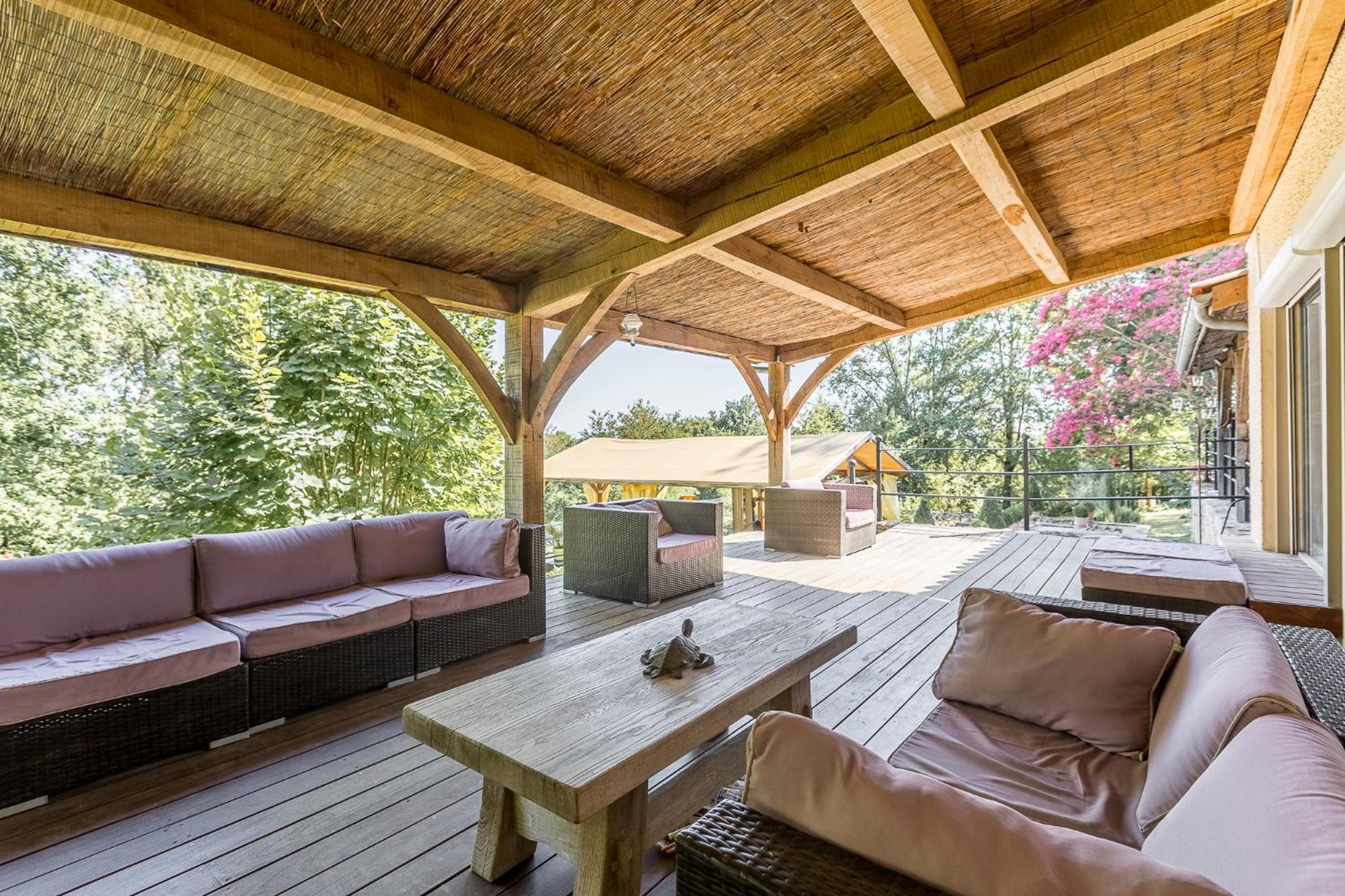 Vila Avec, Piscine, Tennis. Villa Rivaux Exterior foto